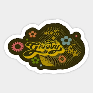 Groovy Disco Heart Sticker